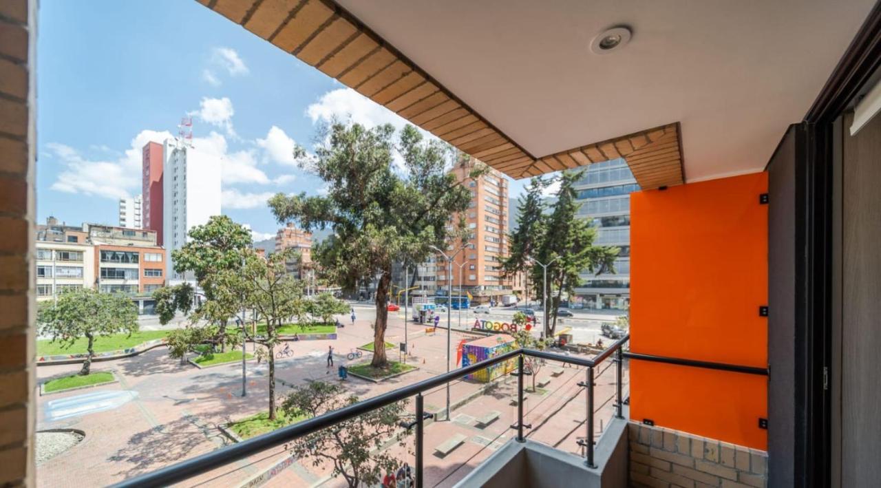 Apartamento Iluminado Y Moderno Apartaestudio Boho Chic/balcon Bogotá